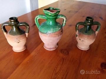 SET 3 BROCCHETTE IN TERRACOTTA- Stile Rustico 