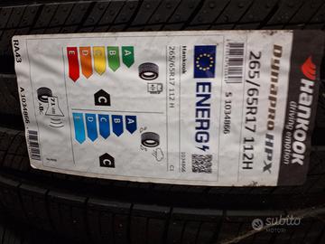 4 Pneumatici Hankook 265 65 R17 112H Nuovi