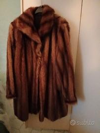 Pelliccia visone marrone chiaro