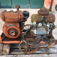 Motore Lomdardini LA 80 con pompa acqua Nobili