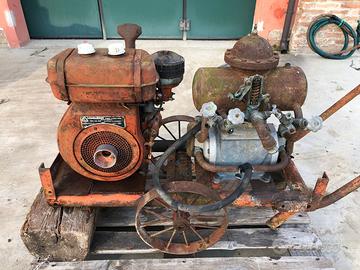 Motore Lomdardini LA 80 con pompa acqua Nobili