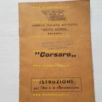 Moto Morini Corsaro 125 1a Serie manuale uso manut