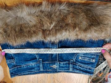 Mini gonna jeans con pelliccia 🤎 – stile Y2K – vi