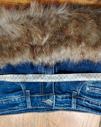 Mini gonna jeans con pelliccia 🤎 – stile Y2K – vi