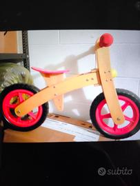 bici senza pedali in legno 