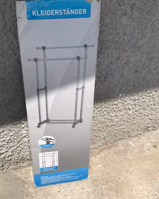 Portabiancheria a Doppio Palo in Acciaio