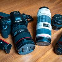 Canon Mark IV 5D +Obiettivi +Accessori