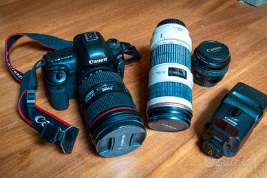 Canon Mark IV 5D +Obiettivi +Accessori