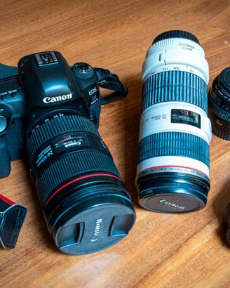 Canon Mark IV 5D +Obiettivi +Accessori