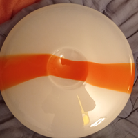 Lampada sospensione design anni 70 vetro murano