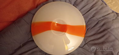 Lampada sospensione design anni 70 vetro murano