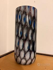 Vaso in vetro con murrine