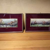 set di 2 quadretti di L. Cargnel