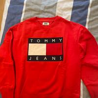 Felpa tommy jeans rossa
