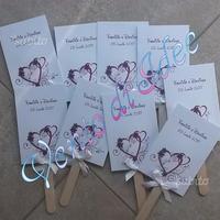 Ventaglio Matrimonio Personalizzato 100 pezzi