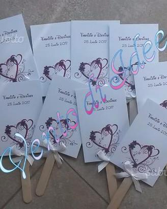 Ventaglio Matrimonio Personalizzato 100 pezzi