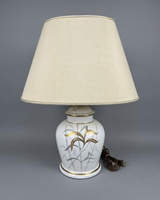 Elegante lampada da tavolo vintage in ceramica