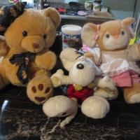 Nr. 3 pupazzi di peluche - 1 Diddl (E 8/E 9)