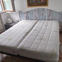 Rete matrimoniale + 2 materassi singoli 