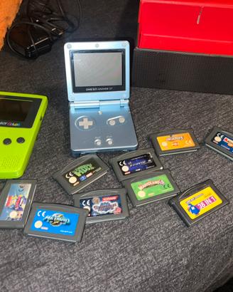 Lotto gameboy color/advsnce sp e giochi gba