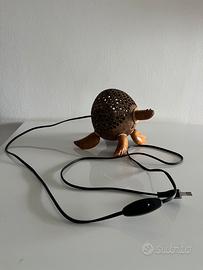 lampada tartaruga in cocco