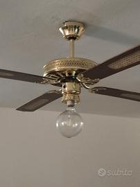 ventilatore a soffitto in legno con telecomando 