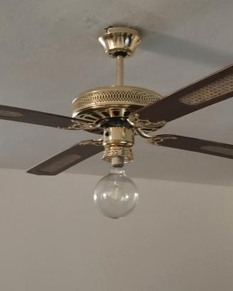 ventilatore a soffitto in legno con telecomando 