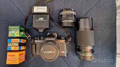 Yashica FX-3 +50 mm + 28 mm + 75/200 mm + rullini