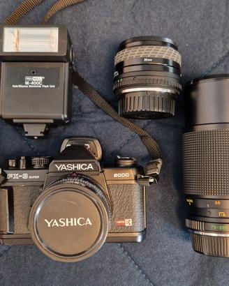Yashica FX-3 +50 mm + 28 mm + 75/200 mm + rullini