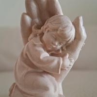Statuetta in legno bambina, artigianato trentino