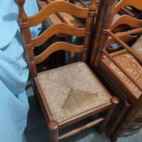 tavolo legno massello e 6 sedie