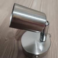 2 Faretti spot orientabili da parete in acciaio