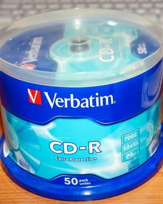 CD Rom Verbatim CD-R campana da 50 pezzi sigillata