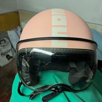 Casco MOMO rosa da Tg M