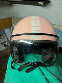 Casco MOMO rosa da Tg M