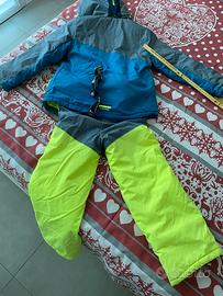 Tuta sci da bambino 7/8 anni 122/128 cm