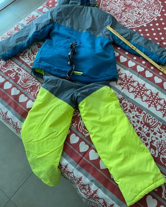 Tuta sci da bambino 7/8 anni 122/128 cm