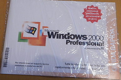 Sistema operativo Windows 2000 Professional.