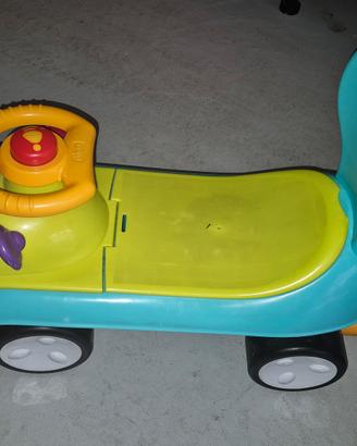 Moto a spinta con volante per bambini