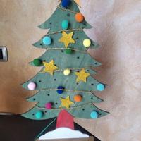 ALBERO NATALE IN LEGNO CON LUCI