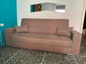 Divano letto 3 posti con vano contenitore
