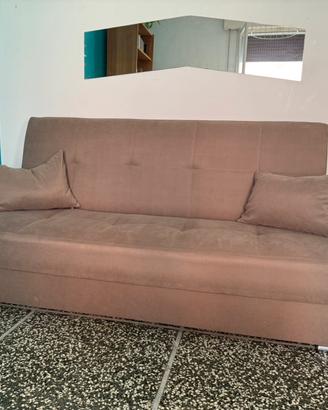 Divano letto 3 posti con vano contenitore