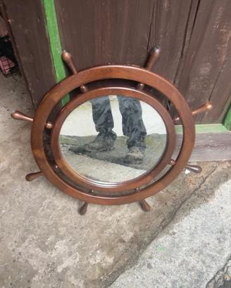 Specchio vintage a forma di timone