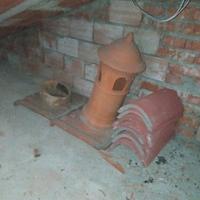 vecchio comignolo in terraccotta anni 60