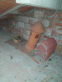 vecchio comignolo in terraccotta anni 60