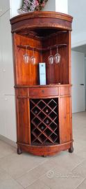 Mobile Angolo Bar - Cantinetta legno massello  