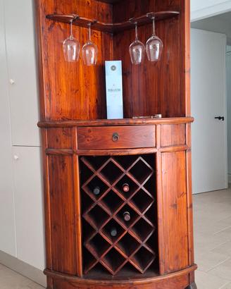 Mobile Angolo Bar - Cantinetta legno massello  