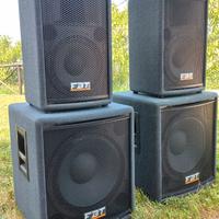 Sistema Audio FBT Lightforce 2 sub e 2 teste
