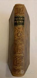 Libro antico Oeuvres de Jean Racine Tomo I - 1789