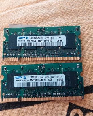 2 memorie ddr2 per laptop